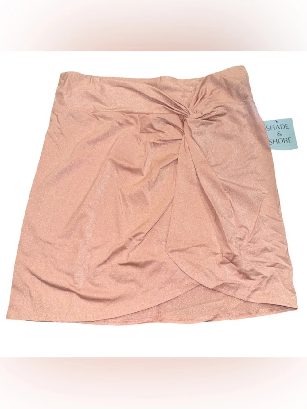 Women's Sparkle Twist Skirt Cover Up Shade & Shore Pink Med (8-10) XL (16) NWT
